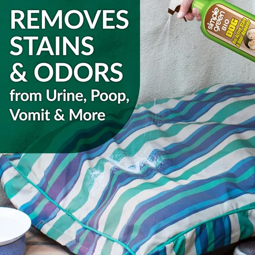 Vista 3 de Simple Green Bio Dog Active - Removedor de manchas y olores, limpiador enzimático y removedor de manchas para alfombras, alfombras y tela, elimina