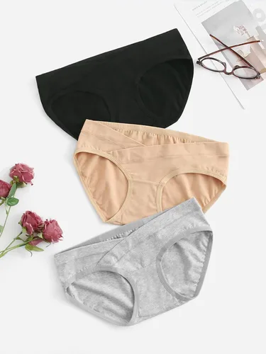 Vista 3 de Verdusa Ropa interior de maternidad sin costuras para mujer, paquete de 5