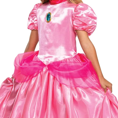 Vista 4 de Disguise Disfraz de princesa melocotón, Nintendo Super Mario Bros Deluxe para niñas