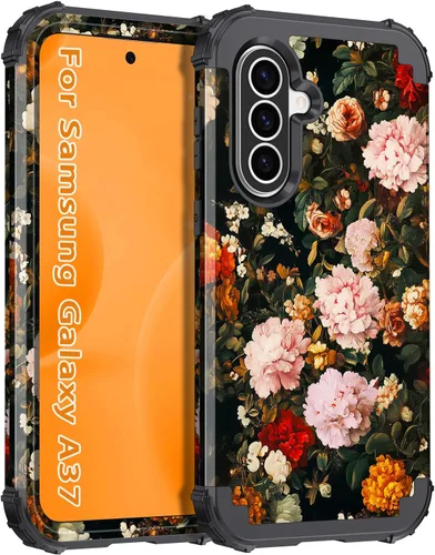 Vista 19 de Hekodonk Funda para Galaxy A17 5G, tres capas de protección resistente a prueba de golpes, plástico duro+silicona suave, funda protectora de cuerpo