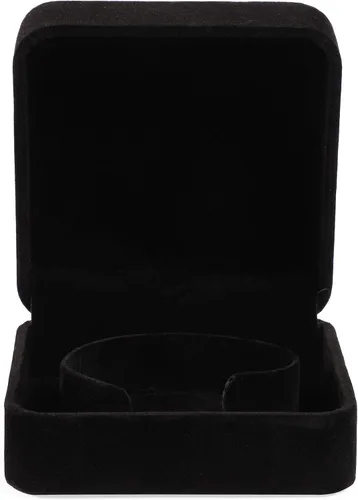 Vista 9 de Caja de regalo cuadrada de terciopelo para pulseras negro 35 x 35 x 19 pulgadas