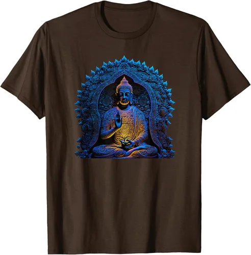 Vista 59 de Estatua de Buda Yoga Budismo Zen Buddhism Meditation T-Shirt Negro