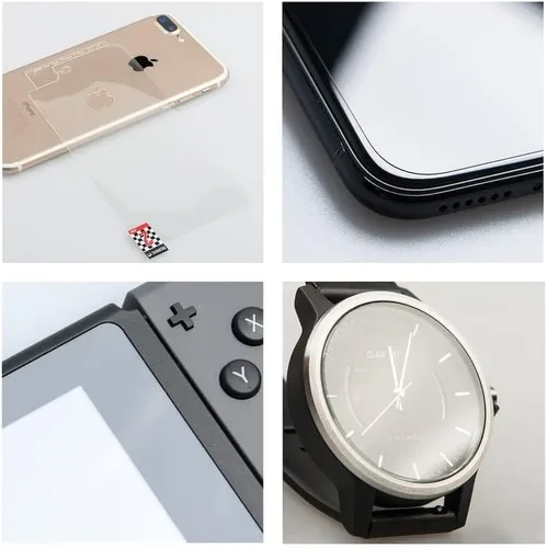 Vista 4 de Película protectora de vidrio de plástico compatible con Anbernic RG351M Protector de cristal, 9H Hybrid-Glass FX Glass Screen Protector de plástico