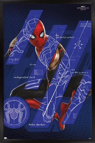 Vista 9 de Trends International Marvel Spider-Man: No Way Home - Póster de pared de bares, 14.725 x 22.375 pulgadas, versión enmarcada de madera de granero