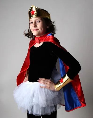 Vista 7 de Juego de puños y diadema de superhéroe para niñas