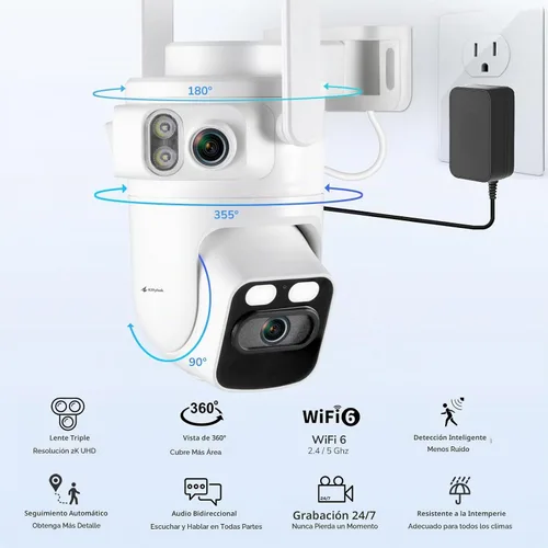Vista 2 de Kittyhok Sistema de cámaras de seguridad para el hogar, cámaras de triple Kit de 4 cámaras