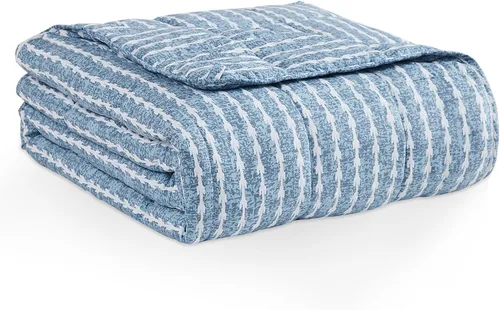 Vista 26 de L'AGRATY Manta con peso de 5 libras, para regazo, manta pequeña y portátil para adultos, refrescante, para viajar, relajarse y dormir, para todas