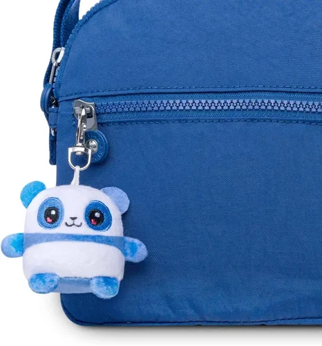 Vista 3 de TeeTurtle - Llavero de peluche (panda azul feliz)