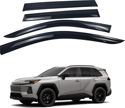 Vista 12 de Protectores de lluvia para ventanas compatibles con Toyota Prius 2010, 2011, 2012, 2013, 2014, 2015, accesorios para Toyota Prius, viseras