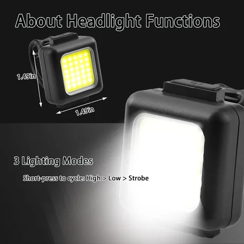 Vista 5 de Juego de luces de bicicleta [3+3 modos], juego de luces recargables para bicicleta ultra brillantes, luces impermeables IPX5 para bicicleta
