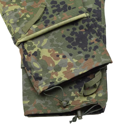 Vista 5 de Pantalones Flecktarn estilo militar alemán Tacgear Field Cargo Combat Pantalones Camo Tactical Ripstop