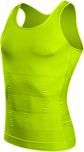 Vista 4 de WujiJia Camiseta sin mangas para hombre, adelgazante para hombre, chaleco de entrenamiento sin mangas para hombre