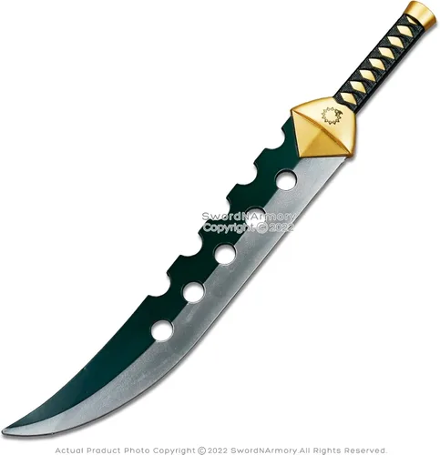Vista 3 de Munetoshi Espada de espuma Lostvayne de 29" Tesoro Sagrado Meliodas Wrath Fantasy Anime Cosplay, Verde