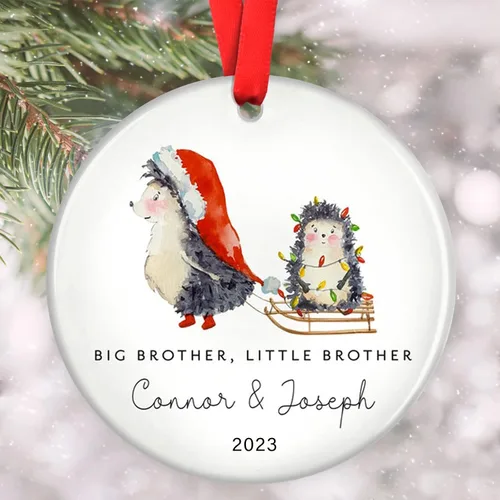 Vista 6 de Adornos familiares personalizados, adorno de Navidad familiar, decoración del hogar de Navidad, regalos de Navidad para la familia, adornos de árbol