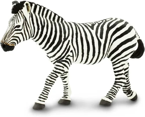 Vista 6 de Safari Ltd. Figura de cebra – Figura detallada de plástico de 5.85 pulgadas – Divertido juguete educativo para niños, niñas y niños a partir de 1 año