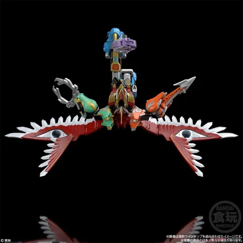 Vista 9 de BANDAI Shokugan Proyecto de modelado Hyakuju Sentai Gaoranger SMP GaoIcarus Model Kit Set