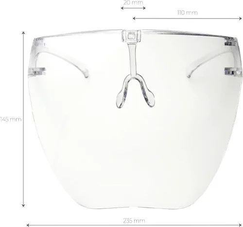 Vista 5 de zeroUV - Lentes de protección completa para la cara (antiniebla, con filtro de luz azul)