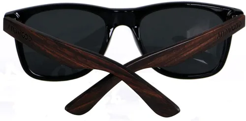 Vista 4 de ANDWOOD Gafas de sol de madera polarizadas para hombres y mujeres, protección UV, marco de bambú de madera, gafas de sol espejadas