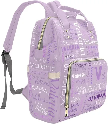 Vista 3 de XOZOTY Mochila de pañales personalizada con nombre para hombres y mujeres, bolsas de bebé de enfermería personalizadas, bolsa de viaje para hombros