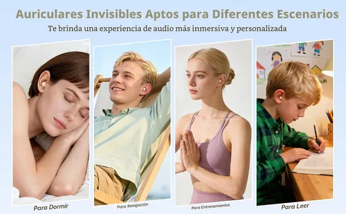 Vista 7 de Auriculares de dormir más pequeños para dormir de lado, [versión actualizada 2026] Auriculares inalámbricos ultra cómodos y ligeros para orejas