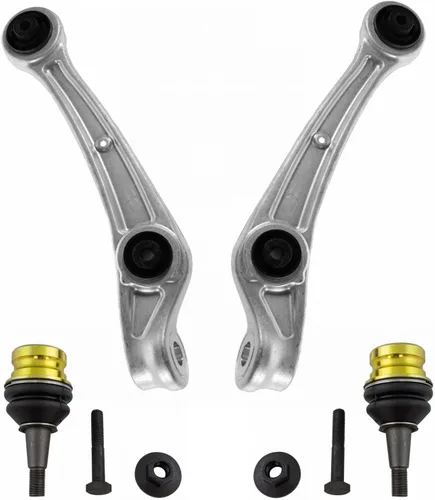 Vista 86 de TRQ Brazo de control superior e inferior del lado del conductor y del pasajero con juego de rótulas compatible con Chevrolet GMC 89-02