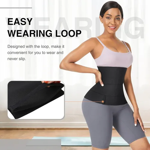 Vista 3 de FeelinGirl Waist Trainer Wrap for Women Tummy Control Waist Shaper with Loop