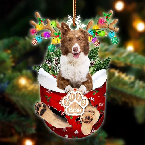 Vista 106 de NAZENTI Adorno Navideño de Bolsillo Personalizado de Affenpinscher en la Nieve, Adorno de Forma Acrílica de Perro, Adorno de Navidad 2023, Adorno