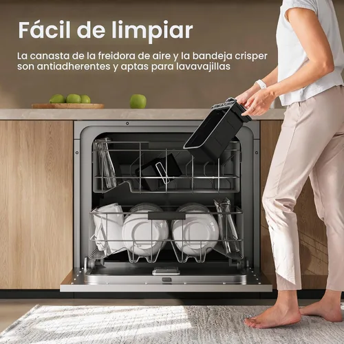 Vista 9 de Topzee Freidora de aire de doble cesta de 8 cuartos – Freidora de aire de tamaño familiar con zonas independientes duales, 8 ajustes preestablecidos