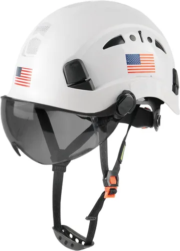Vista 13 de GREEN DEVIL Casco de Seguridad Casco Duro con Visera Correa de Barbilla Ajustable Ligero Ventilado ABS Casco de Trabajo para Hombres y Mujeres