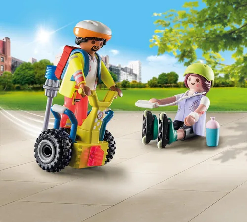 Vista 2 de Playmobil Paquete de inicio Rescue con Balance Racer