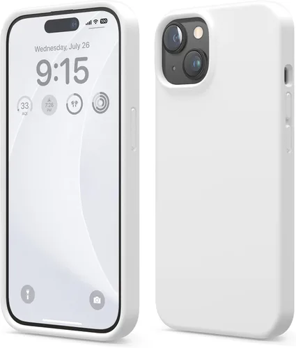 Vista 35 de elago Compatible con Funda para iPhone 15, Funda de Silicona Líquida, Cubierta Protectora de Cuerpo Completo, Resistente a Golpes, Diseño Delgado