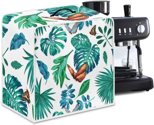 Vista 18 de Cubierta antipolvo para máquina de café, impresión de café, cubierta de protección de huellas dactilares para soporte, máquina de café, cubierta