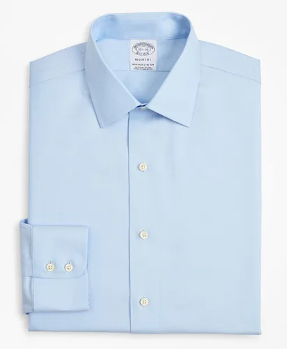 Vista 3 de Brooks Brothers Camisa de vestir de sarga elástica sin planchado para hombre