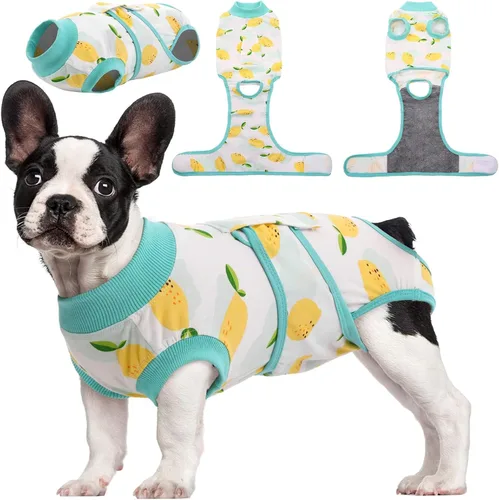 Vista 46 de Kuoser - Traje de recuperación posterior a la cirugía para perros y gatos, camisa profesional y vendaje de heridas abdominales, reemplaza collar