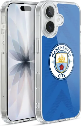 Vista 145 de Head Case Designs Funda de gel con licencia oficial del Manchester City Man City FC Away 2022/23 [protección de grado militar] compatible con Apple