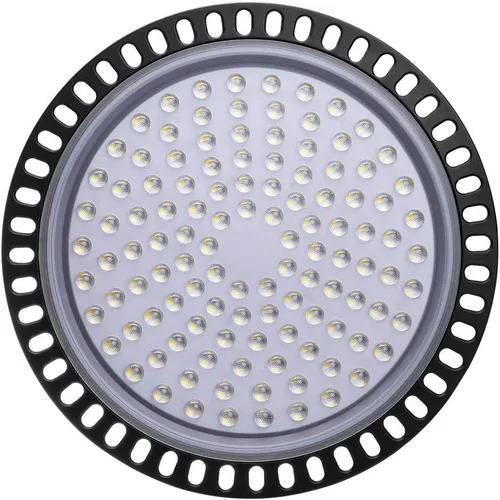 Vista 4 de Viugreum Paquete de 10 luces LED UFO de 500 W, 50000 lúmenes, 6500 K, luz diurna blanca ultra fina, iluminación LED de almacén, IP65 impermeable
