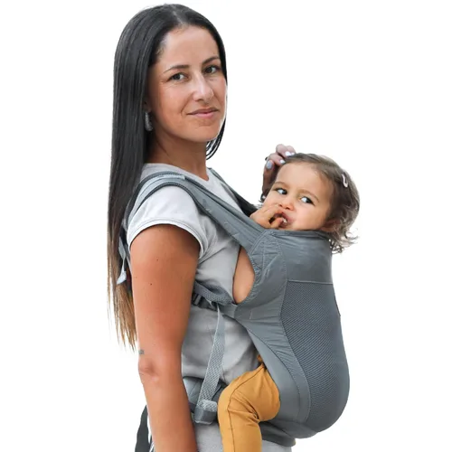 Vista 10 de Beco Fly - Portabebés ligero, compacto, plegable y ultraligero para niños y bebés, con bolsa de transporte, transporte delantero y trasero