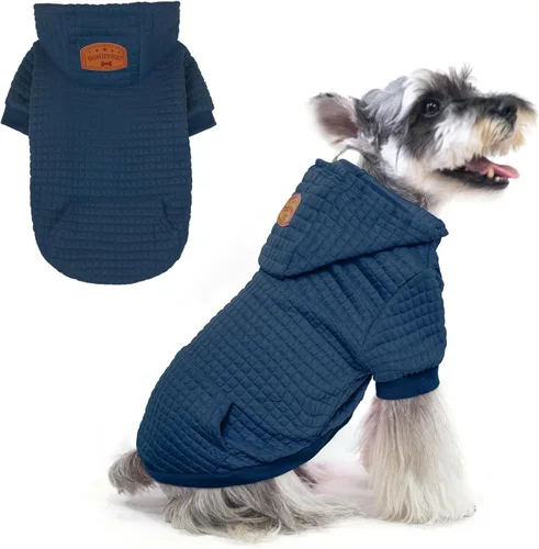 Vista 35 de BEAUTYZOO - Sudadera con capucha para perros con agujero para correa y bolsillo, suéteres para perros pequeños, medianos y grandes, niños y niñas