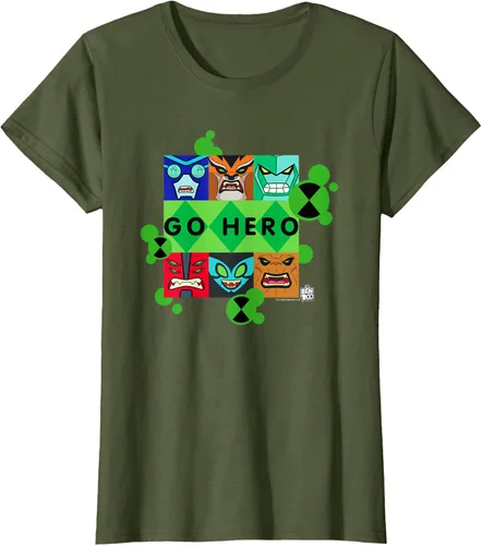 Vista 63 de Ben 10 Go Hero - Camiseta, Azul / Patchwork, S