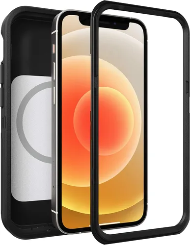 Vista 8 de OtterBox Defender XT, protección resistente con MagSafe para iPhone 12 Mini, color negro, embalaje no minorista