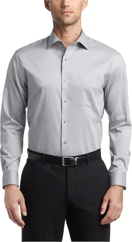 Vista 29 de Van Heusen Camisa de vestir para hombre, ajuste regular, cuello flexible, elástica, sin arrugas