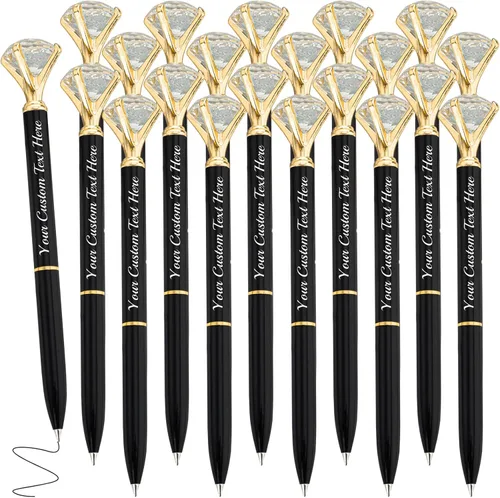 Vista 62 de 1 bolígrafo de diamante con cristal, bolígrafos personalizados a granel con grabado sin nombre, bolígrafos de diamante personalizados, lápiz óptico