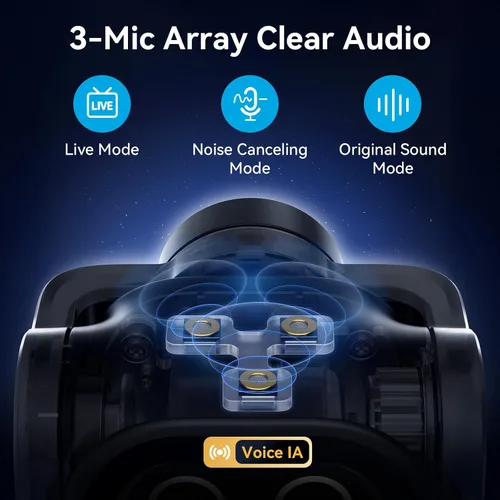 Vista 6 de EMEET PIXY Cámara PTZ 4K con doble cámara alimentada por IA y trípode de escritorio