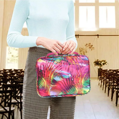 Vista 7 de Fundas para la Biblia para mujer con asa de transporte, funda de libro con bolsillo con cremallera, funda para la Biblia para mamá, damas
