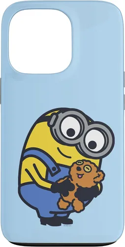 Vista 9 de iPhone 13 Despicable Me Minions Bob Holding Teddy Bear Case