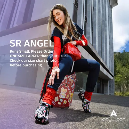 Vista 3 de Anywear SR Angel - Zuecos de enfermería, zapatos de trabajo antideslizantes para mujeres y hombres, zapatos de lactancia acolchados antideslizantes