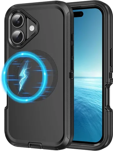 Vista 19 de Funda para iPhone 11, a prueba de golpes, caídas y polvo, protección de cuerpo completo de 3 capas, cubierta dura de alto impacto de alta Negro