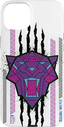 Vista 9 de Funda para iPhone 16 Marvel Black Panther: Wakanda Forever Tribal Logo Panther