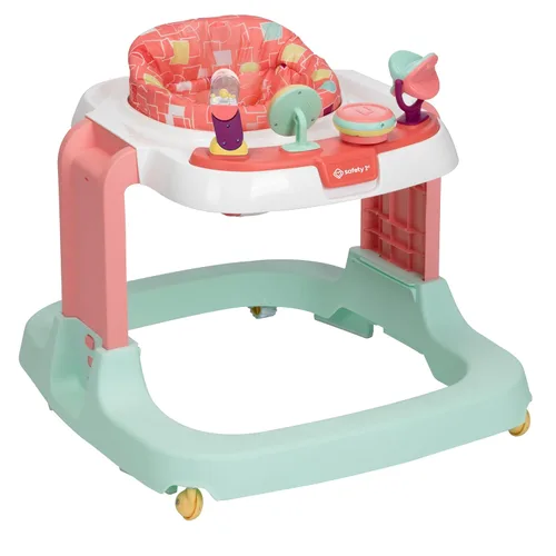 Vista 6 de Safety 1st ¡Listo, listo, camina! DX Developmental Walker, Coral Geo coral (Coral Geo)