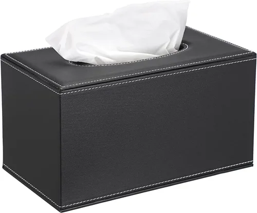Vista 22 de Sumnacon Cubierta de Caja de Paños Rectangualr Soporte de Caja de Paños Caja de Paños de Lino con Fondo Magnético Caja de Paños Decorativa Beige